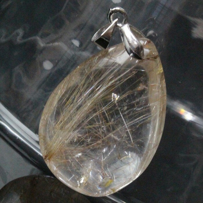 ルチルクォーツ ペンダント｜ルチルクオーツ rutile quartz 金針水晶 ルチルクォーツ ネックレス ぺんだんと Necklace ペンダントトップ Pendant｜メンズ レディース 一点物 パワーストーン ルチルクォーツ