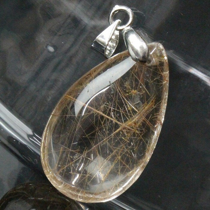 【一点物 現物】ルチルクォーツ ペンダント｜金針水晶 rutile quartz ルチルクオーツ ルチルクォーツ ペンダントトップ Necklace Pendant ネックレス｜天然石 ペンダント パワーストーン 限定 一点物 ルチルクォーツ