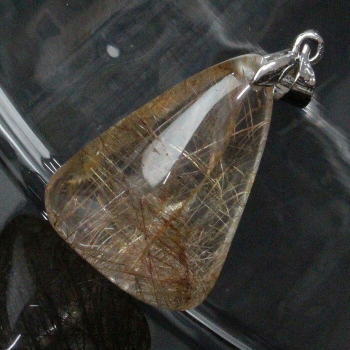 ルチルクォーツ ペンダント｜ルチルクオーツ rutile quartz 金針水晶 ルチルクォーツ ペンダントトップ ぺんだんと Necklace Pendant ネックレス｜天然石 ペンダント パワーストーン 限定 一点物 ルチルクォーツ