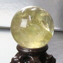 【43mm】シトリン 丸玉 Citrine 黄水晶 シトロン シトリン 原石 厄除け 厄払い 商売繁盛 成功 自信 お守り 球体 置物 台座 水晶玉 幸運 金運...
