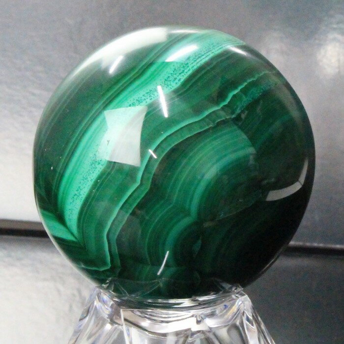 【46mm】マラカイト 丸玉 Malachite 孔雀石 マラカイト 原石 水晶玉 ball 球体 球 玉 置物 水晶球 丸玉 マラカイト丸玉 おすすめ パワーストーン 原石 天然石 人気 マラカイト