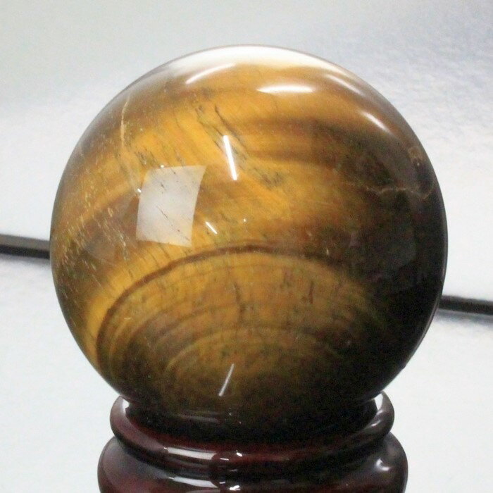 【55mm レア 1点物】タイガーアイ 丸玉 キャッツアイ 虎目石 Tigereye タイガーアイ 原石 金運 幸運 仕事運 球体 水晶玉 球 置物 台座 虎 ...