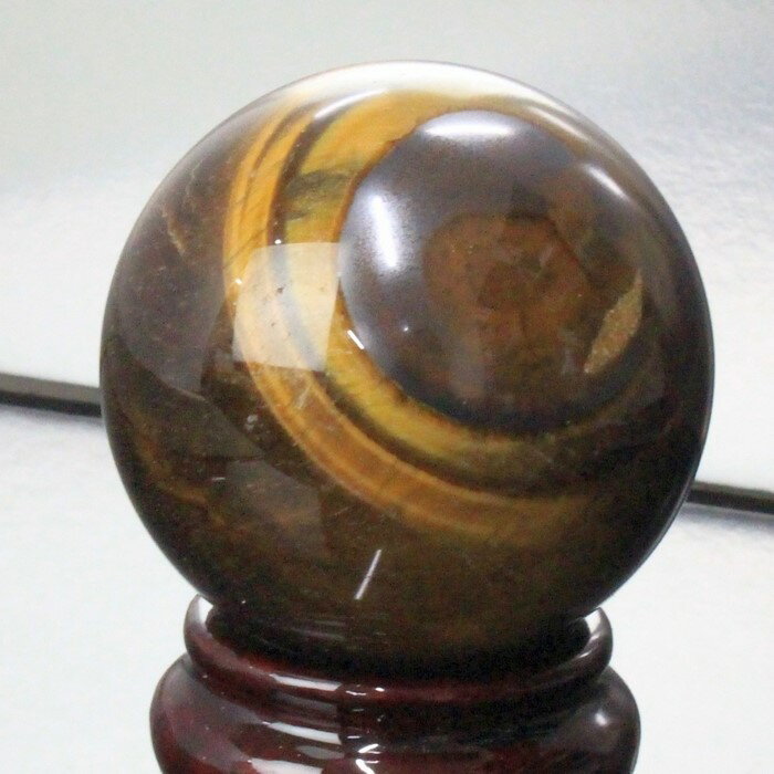 【56mm 一点物 現物】タイガーアイ 丸玉 キャッツアイ 虎目石 Tigereye タイガーアイ 原石 金運 幸運 仕事運 虎 球体 水晶玉 球 置物 台座 ...