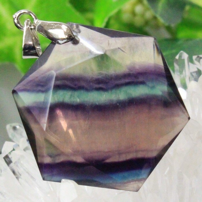 フローライト ペンダント 蛍石 フローライト ペンダントトップ ネックレス 六芒星 魔除け お守り ぺんだんと Pendant フローライトペンダント メンズ ...