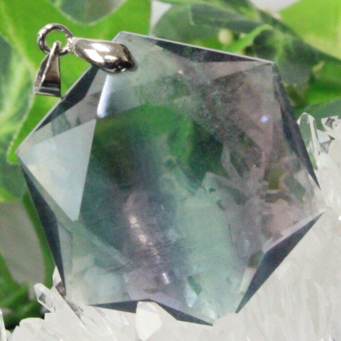 フローライト ペンダント 蛍石 フローライト ネックレス ぺんだんと 六芒星 魔除け お守り Necklace ペンダントトップ フローライトペンダント メンズ...