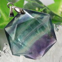 【厳選品質 一点物】フローライト ペンダント 蛍石 フローライト ネックレス Necklace 六芒星 魔除け お守り ペンダントトップ Pendant フロー...