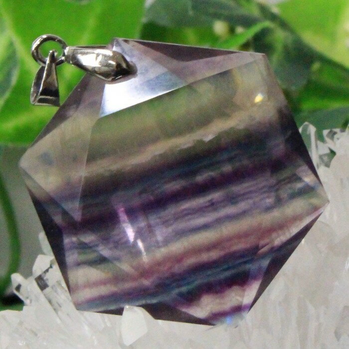 フローライト ペンダント 蛍石 フローライト ネックレス ぺんだんと 六芒星 魔除け お守り Necklace ペンダントトップ フローライトペンダント メンズ...