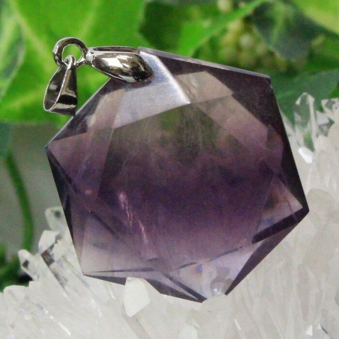 【レア 1点物】フローライト ペンダント 蛍石 フローライト ペンダントトップ ネックレス 六芒星 魔除け お守り ぺんだんと Pendant フローライトペン...