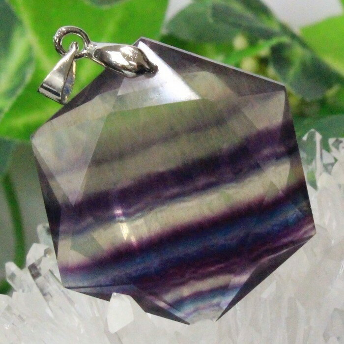 フローライト ペンダント 蛍石 フローライト ネックレス ぺんだんと 六芒星 魔除け お守り Necklace ペンダントトップ フローライトペンダント 天然石...