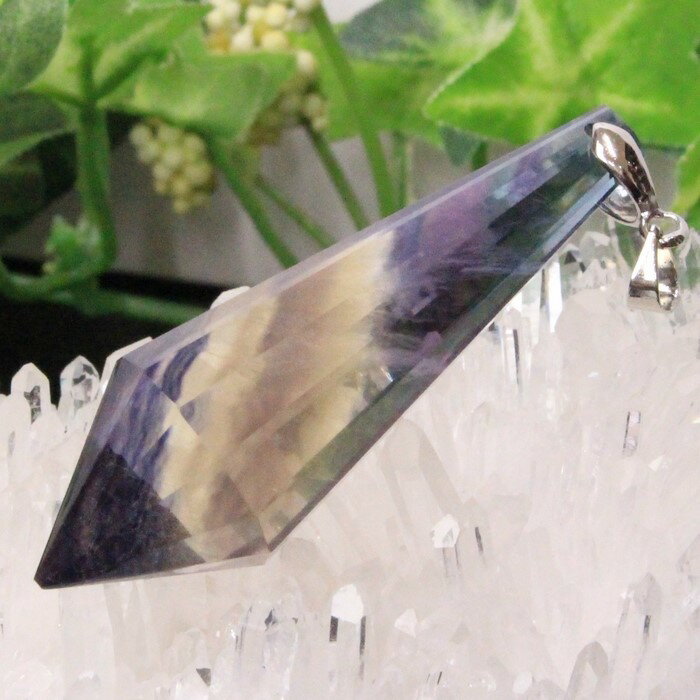 フローライト ペンダント 蛍石 フローライト ペンダントトップ ネックレス ダウジング ペンデュラム 魔除け お守り ぺんだんと Pendant フローライトペ...