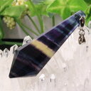 【厳選品質 一点物】フローライト ペンダント フローライト ネックレス Necklace ダウジング ペンデュラム 魔除け ペンダントトップ Pendant フ...
