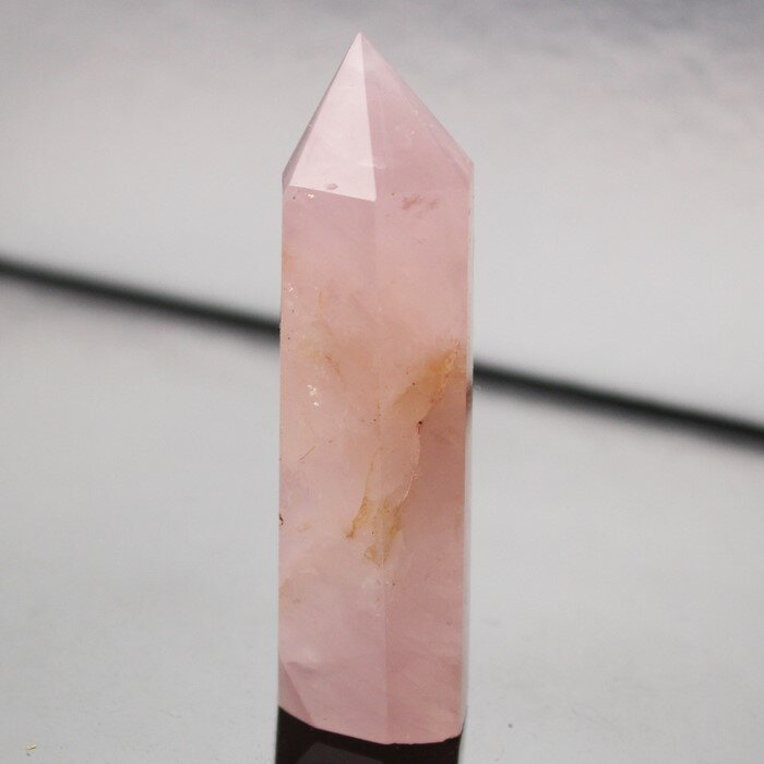 ローズクォーツ ポイント 紅水晶 ピンク Rose Quartz ローズクォーツ 置物 原石 ポイント 浄化 石 Point 柱 インテリア ローズクォーツポイ...