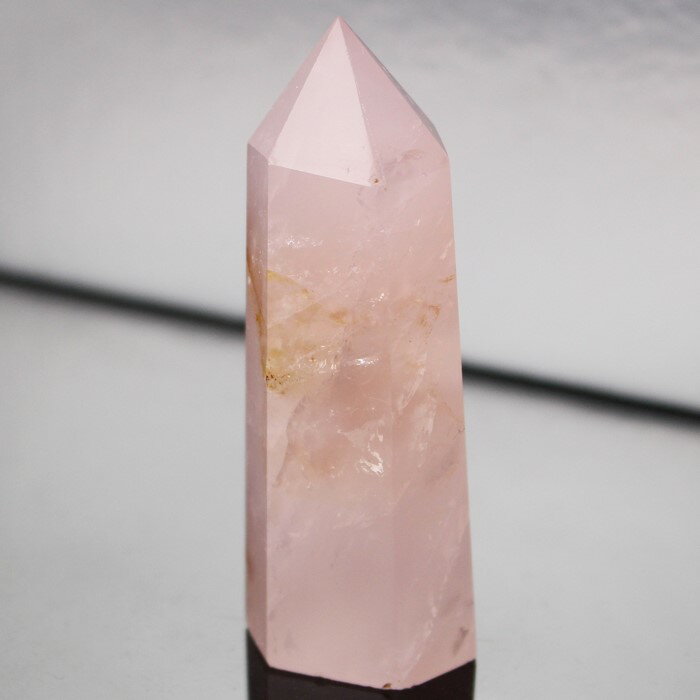 【厳選品質 一点物】ローズクォーツ ポイント 紅水晶 ピンク Rose Quartz ローズクォーツ 原石 ポイント 石 Point 柱 インテリア 鉱物 置物...