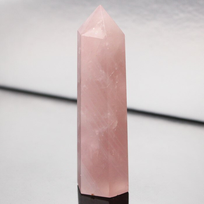 ローズクォーツ ポイント ピンク 紅水晶 Rose Quartz ローズクォーツ 原石 Point 柱 インテリア ポイント 石 鉱物 置物 ローズクォーツポイ...