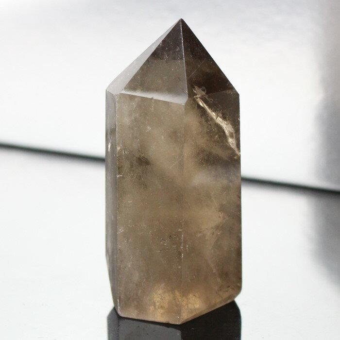 スモーキークォーツ ポイント カンゴーム 煙水晶 Smoky Quartz スモーキークォーツ 原石 ポイント 柱 石 置物 Point スモーキークォーツポイ...