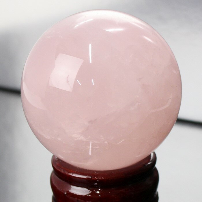 【65mm レア 1点物】ローズクォーツ 丸玉 Rose Quartz 紅水晶 ピンク ローズクォーツ 原石 球体 水晶玉 玉 球 置物 台座 水晶球 大玉 丸...
