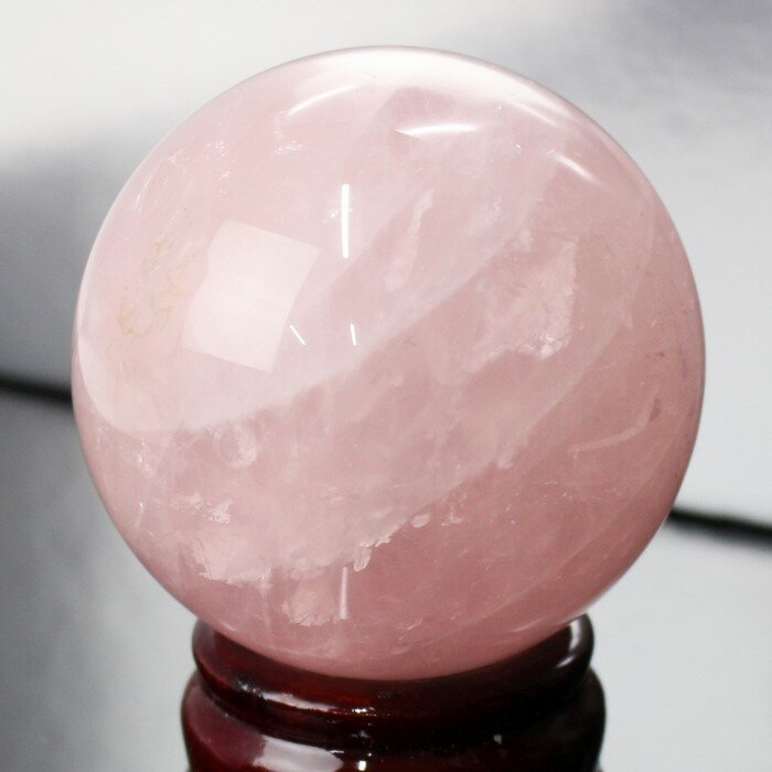 【66mm レア 1点物】ローズクォーツ 丸玉 Rose Quartz 紅水晶 ピンク ローズクォーツ 原石 球体 水晶玉 球 置物 台座 水晶球 大玉 丸玉 ...