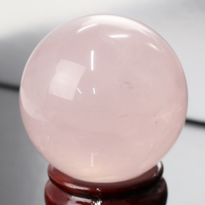 【62mm】ローズクォーツ 丸玉 ピンク 紅水晶 Rose Quartz ローズクォーツ 原石 球体 水晶玉 球 置物 台座 水晶球 大玉 丸玉 Circle ...