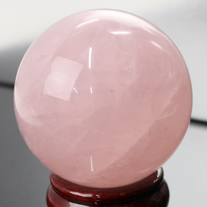【66mm】ローズクォーツ 丸玉 ピンク 紅水晶 Rose Quartz ローズクォーツ 原石 球体 水晶玉 玉 球 置物 台座 水晶球 大玉 丸玉 Circl...