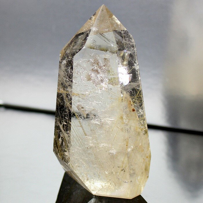 【特選品質 限定一点物】ルチルクォーツ ポイント ルチルクオーツ rutile quartz ルチルクォーツ 原石 クラスター ポイント 鉱物 金運 幸運 ルチ...