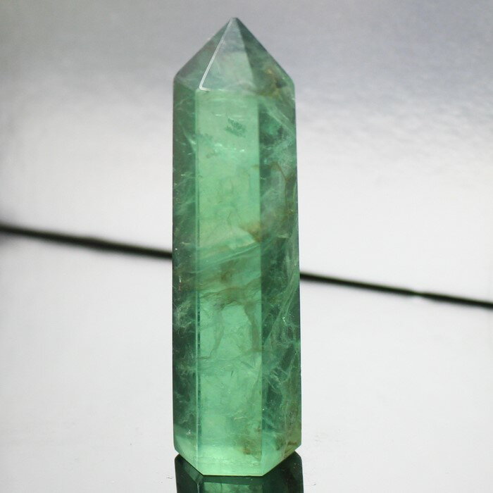 フローライト ポイント グリーンフローライト 蛍石 Fluorite 緑 フローライト 原石 クラスター Point 柱 ポイント 置物 石 鉱物 鉱石 フロー...