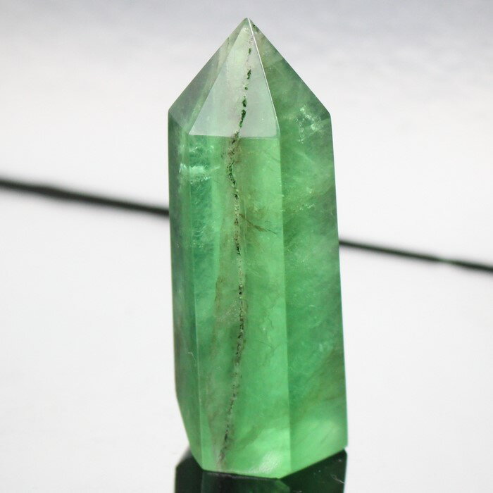 【レア 1点物】フローライト ポイント グリーンフローライト 蛍石 Fluorite 緑 フローライト 原石 クラスター Point 柱 ポイント 置物 石 鉱...