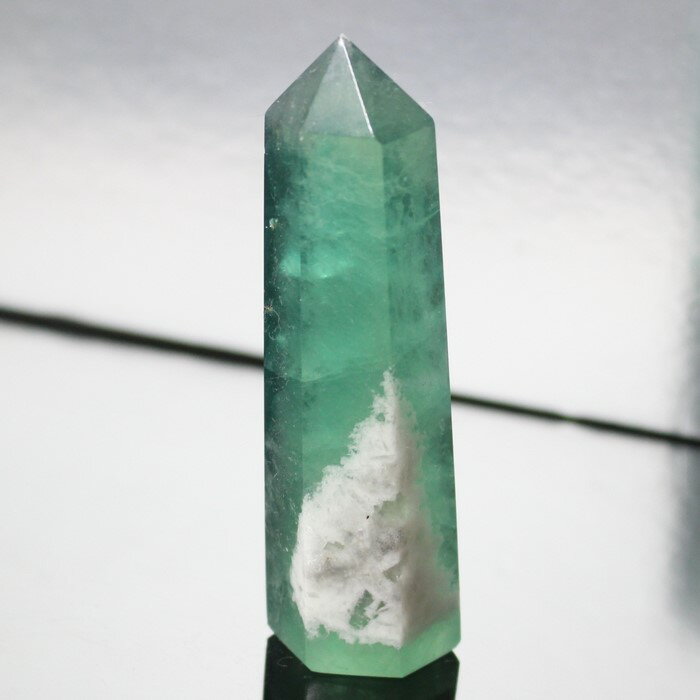 フローライト ポイント グリーンフローライト 蛍石 Fluorite 緑 フローライト 原石 クラスター Point 柱 ポイント 置物 石 鉱物 鉱石 フロー...