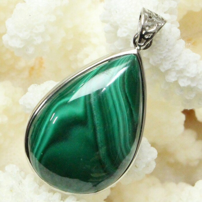 パワーストーン ペンダント マラカイト ペンダント Malachite 孔雀石 マラカイト ペンダントトップ ネックレス Pendant マラカイトペンダント 天然石 ネックレス パワーストーン 限定 一点物 マラカイト