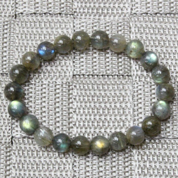 【一点物 現物】ラブラドライト ブレスレット 曹灰長石 Labradorite ラブラドライト ブレスレット Bracelet ブレスレッド 腕輪 ラブラドライ...