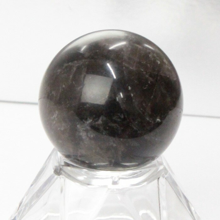 【31mm】モリオン 丸玉 モリオン Morion 黒水晶 原石 Circle Ball 球体 水晶玉 玉 魔除け 邪気払い 球 置物 台座 水晶球 大玉 丸玉...