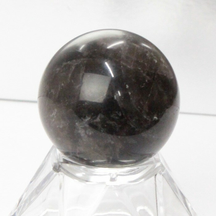 【31mm】モリオン 丸玉 モリオン Morion 黒水晶 原石 Circle Ball 球体 水晶玉 玉 魔除け 邪気払い 球 置物 台座 水晶球 大玉 丸玉 浄..