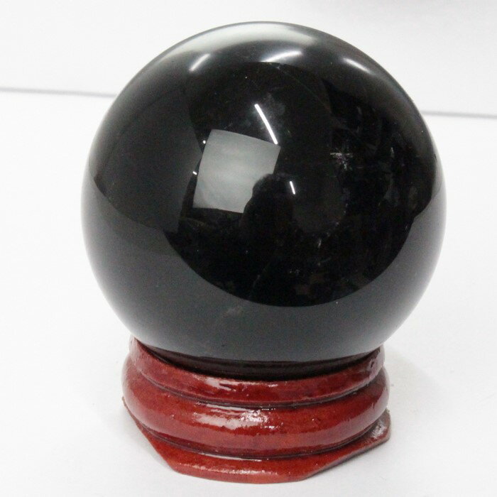 【44mm】モリオン 丸玉 Morion 黒水晶 モリオン 原石 球 置物 台座 水晶球 大玉 丸玉 Circle Ball 球体 水晶玉 玉 魔除け 邪気払い 浄化 モリオン丸玉 天然石 原石 パワーストーン 限定 一点物 モリオン