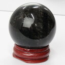 【42mm】モリオン 丸玉 Morion 黒水晶 モリオン 原石 球 置物 台座 水晶球 大玉 丸玉 Circle Ball 球体 水晶玉 玉 魔除け 邪気払い 浄化 モリオン丸玉 メンズ レディース 一点物 パワーストーン モリオン
