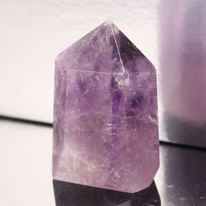 【レア 1点物】アメジスト ポイント 紫水晶 Amethyst アメシスト アメジスト 原石 置物 石 鉱石 鉱物 インテリア 柱 ポイント Point アメジ...