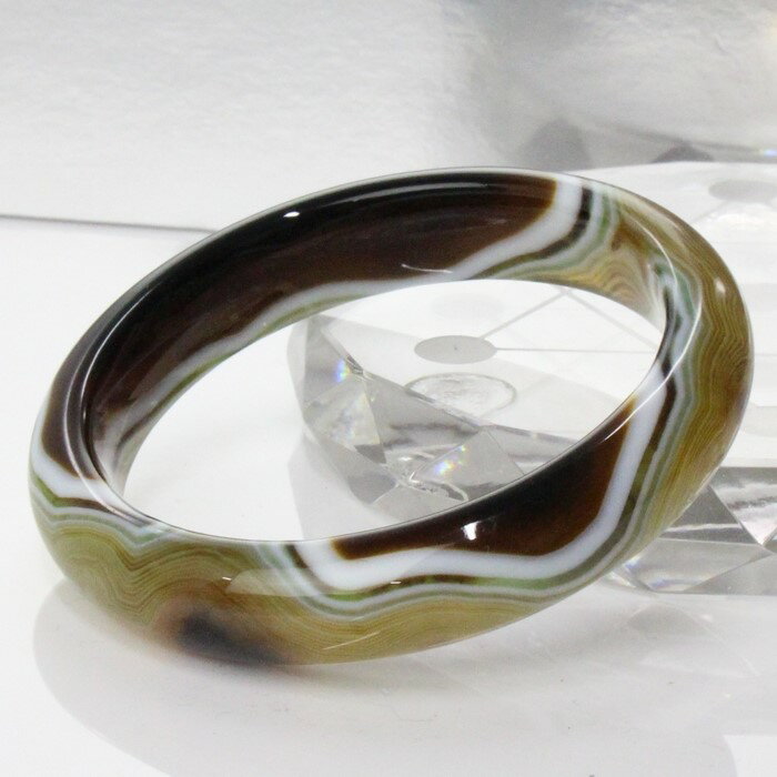 【一点物 現物】メノウ バングル めのう アゲート 瑪瑙 魔除け 厄除け メノウ ブレスレット Bangle バングル 腕輪 メノウバングル メンズ レディース 一点物アイテム 天然石 メノウ