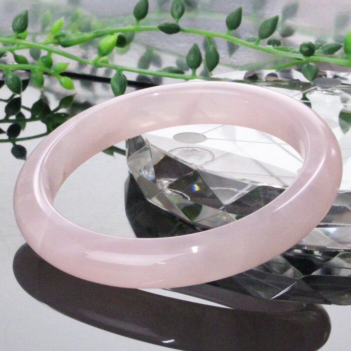 【厳選 一点物】ローズクォーツ バングル 紅水晶 ピンク Rose Quartz ローズクォーツ ブレスレット Bangle バングル 腕輪 ローズクォーツバングル メンズ レディース 一点物 パワーストーン ローズクォーツ