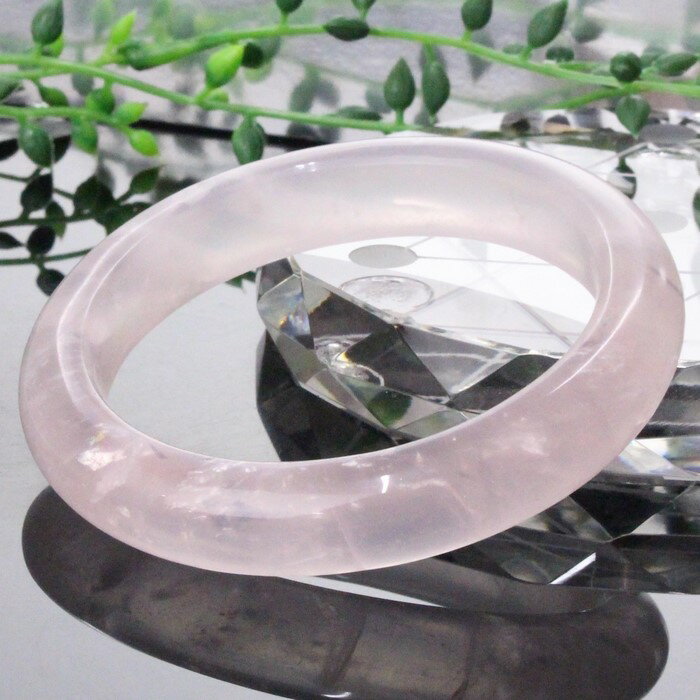 【厳選品質 一点物】ローズクォーツ バングル ピンク 紅水晶 Rose Quartz ローズクォーツ ブレスレット バングル Bracelet 腕輪 ローズクォーツバングル パワーストーン バングル 人気 おすすめ 天然石 海外直輸入価格 ローズクォーツ