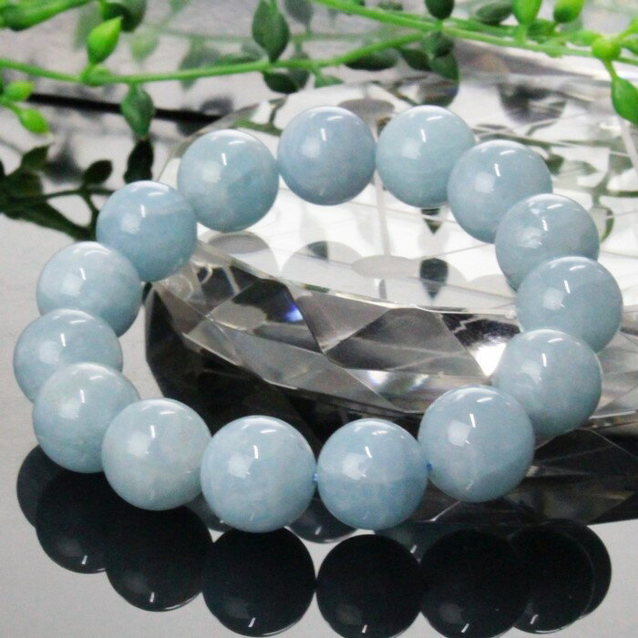 【厳選 一点物 大玉 12mm】アクアマリン ブレスレット Aquamarine アクアマリン ブレスレット Bracelet ブレスレッド 腕輪 アクアマリンブレスレット メンズ レディース パワーストーン 人気 おすすめ 天然石 海外直輸入価格 アクアマリン