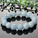 【厳選 一点物 大玉 12mm】アクアマリン ブレスレット 藍玉 Aquamarine 海の水 アクアマリン ブレスレット Bracelet ブレスレッド 腕輪 アクアマリンブレスレット パワーストーン ブレスレット 天然石 メンズ レディース 人気 アクアマリン