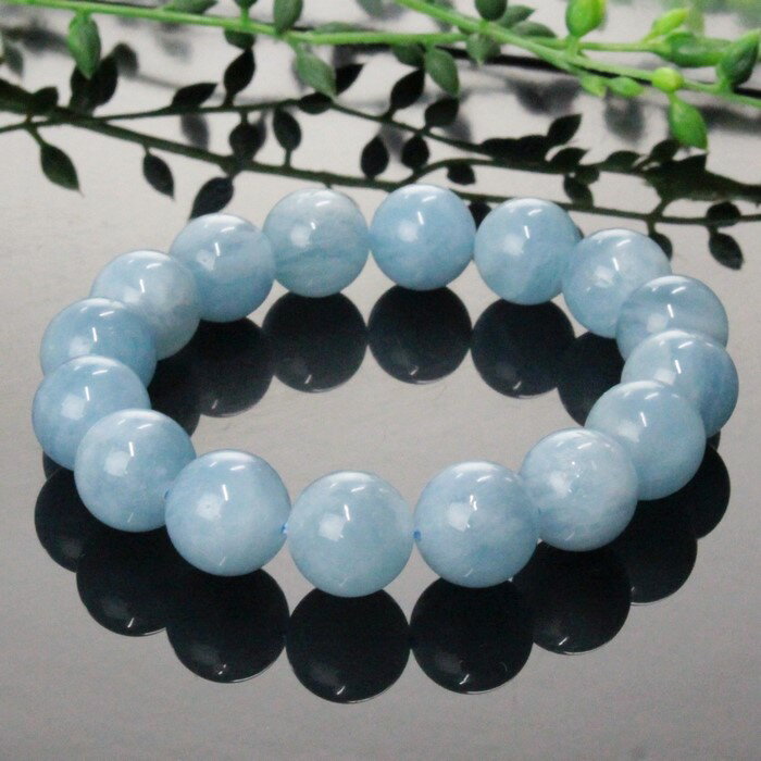 【厳選 一点物 大玉 12mm 高品質 インド産】アクアマリン ブレスレット Aquamarine アクアマリン ブレスレット Bracelet 腕輪 アクアマリンブレスレット メンズ レディース 人気 おすすめ 天然石 海外直輸入 アクアマリン