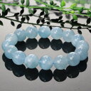 【厳選 一点物 大玉 12mm 高品質 インド産】アクアマリン ブレスレット Aquamarine アクアマリン ブレスレット 腕輪 Bracelet アクアマ...