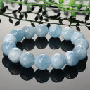 【厳選 一点物 大玉 13mm 高品質 インド産】アクアマリン ブレスレット Aquamarine アクアマリン ブレスレット 腕輪 Bracelet アクアマ...