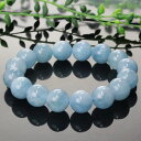 【厳選 一点物 大玉 12mm 高品質 インド産】アクアマリン ブレスレット Aquamarine アクアマリン ブレスレット 腕輪 Bracelet アクアマ...