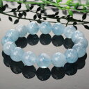 【厳選 一点物 大玉 12mm 高品質 インド産】アクアマリン ブレスレット Aquamarine アクアマリン ブレスレット 腕輪 Bracelet アクアマ...