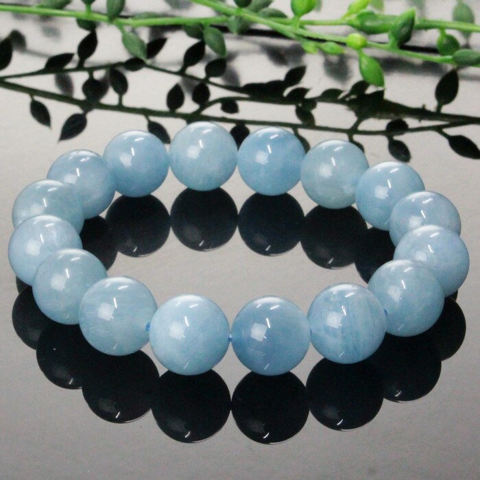 【厳選 一点物 大玉 12mm 高品質 インド産】アクアマリン ブレスレット Aquamarine アクアマリン ブレスレット Bracelet 腕輪 アクアマリンブレスレット 天然石 ブレスレット パワーストーン 限定 一点物 アクアマリン