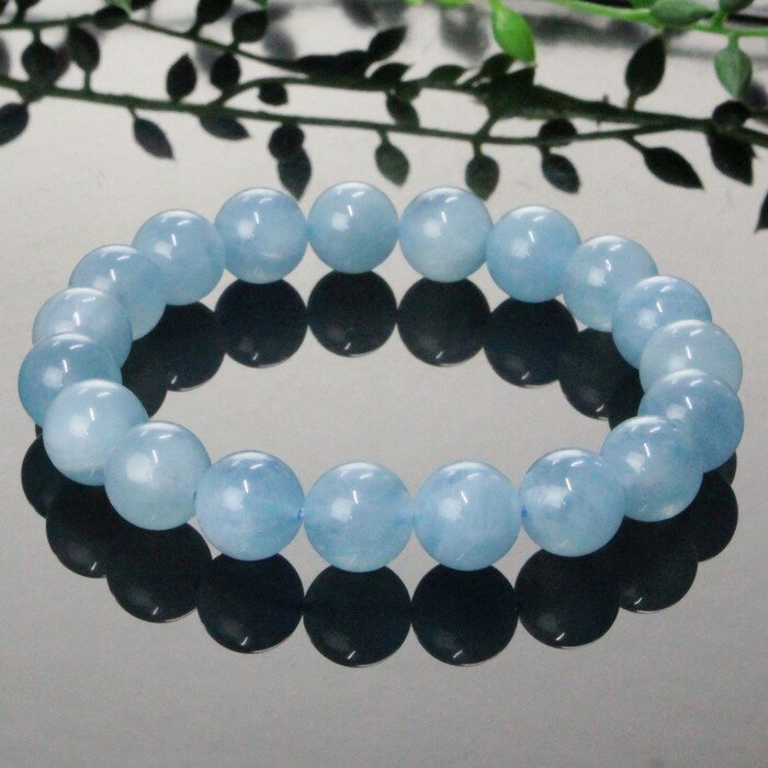 【厳選 一点物 9mm 高品質 インド産】アクアマリン ブレスレット Aquamarine アクアマリン ブレスレット 腕輪 Bracelet アクアマリンブレスレット パワーストーン ブレスレット 天然石 メンズ レディース 人気 アクアマリン