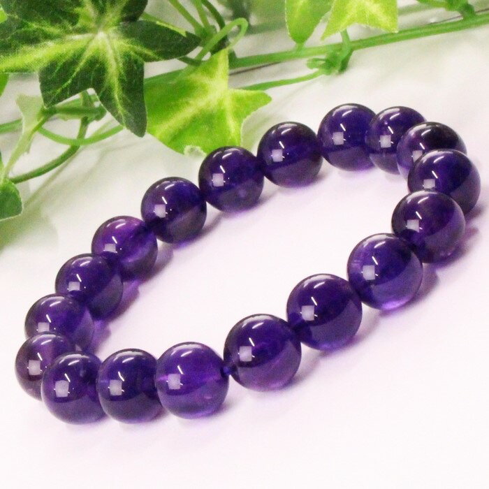 【高品質 ブラジル産 10mm】アメジスト ブレスレット 紫水晶 Amethyst アメシスト アメジスト ブレスレット Bracelet 腕輪 アメジストブレスレット パワーストーン ブレスレット 天然石 メンズ レディース 人気 アメジスト