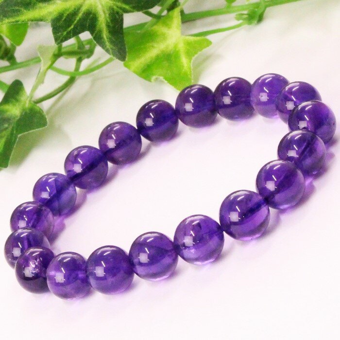 【高品質 ブラジル産 10mm】アメジスト ブレスレット Amethyst アメシスト 紫水晶 アメジスト ブレスレット Bracelet ブレスレッド 腕輪 アメジストブレスレット パワーストーン ブレスレット 人気 おすすめ 天然石 海外直輸入価格 アメジスト