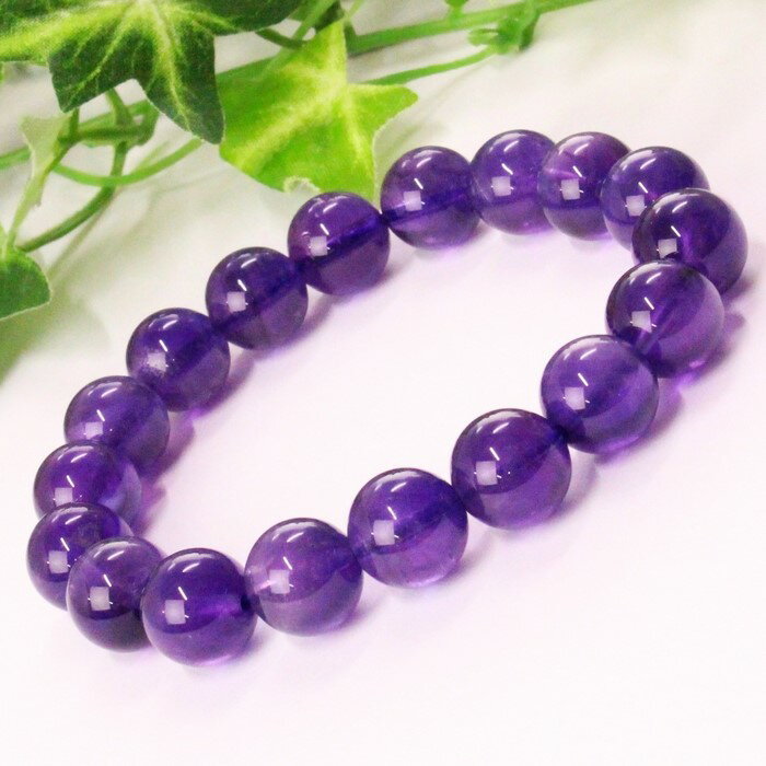 【高品質 ブラジル産 10mm】アメジスト ブレスレット アメシスト Amethyst 紫水晶 アメジスト ブレスレット 腕輪 Bracelet ブレスレッド アメジストブレスレット 天然石 ブレスレット 人気 おすすめ パワーストーン 一点物 アメジスト