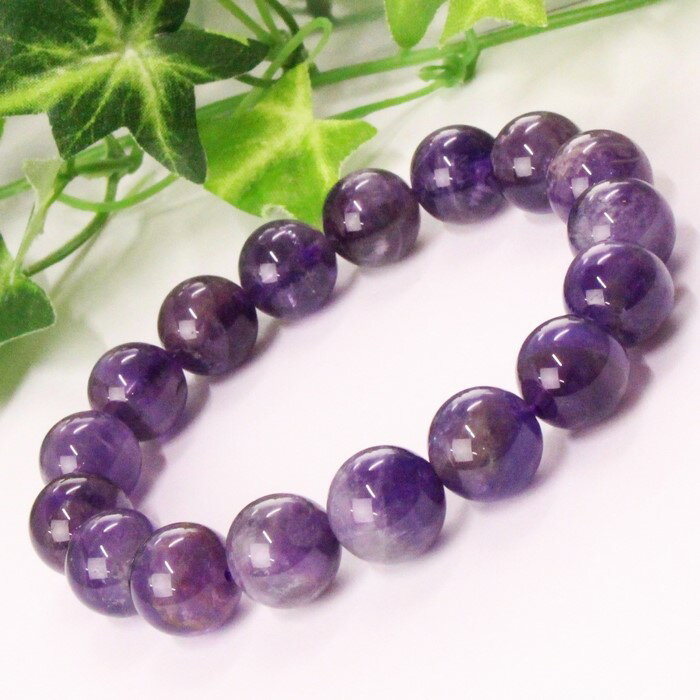 【厳選 一点物 11mm】アメジスト ブレスレット Amethyst アメシスト 紫水晶 アメジスト ブレスレット 腕輪 Bracelet ブレスレッド アメジストブレスレット パワーストーン ブレスレット 天然石 メンズ レディース 人気 アメジスト